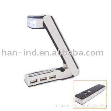 USB HUB with Folded book  Lamp